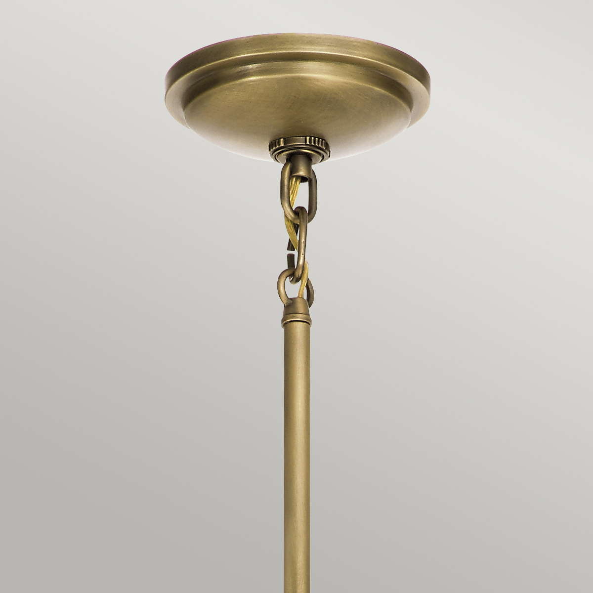 Aldermoor Row Nautical Mini Pendant in White and Brass Aldermoor Row Nautical Mini Pendant in White and Brass — detail view