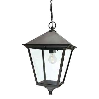 Aldermoor Vale Traditional Outdoor Hanging Lantern Black