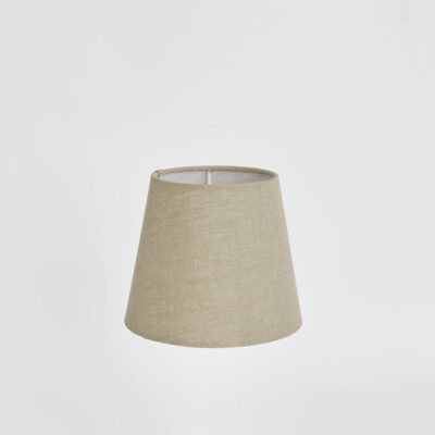 Alnwick French Provincial Mini Taper Lamp Shade Dark Natural Linen