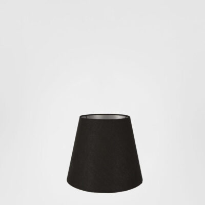 Alnwick Heritage Mini Taper Lamp Shade Black with Silver Lining