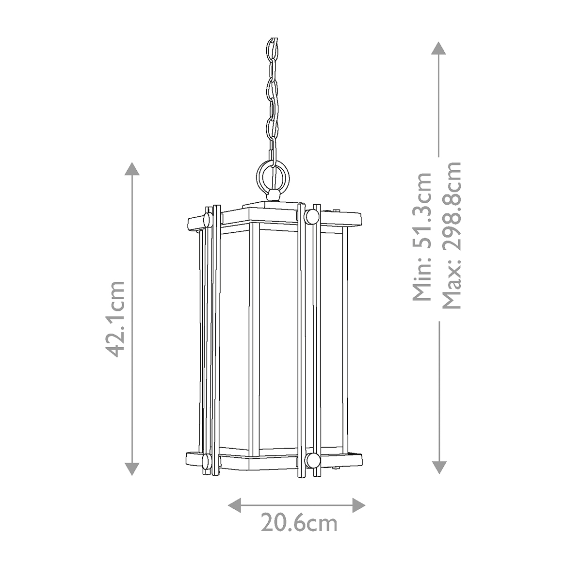 Amberfield Heritage Outdoor Chain Lantern Black and Brass Amberfield Heritage Outdoor Chain Lantern Black and Brass