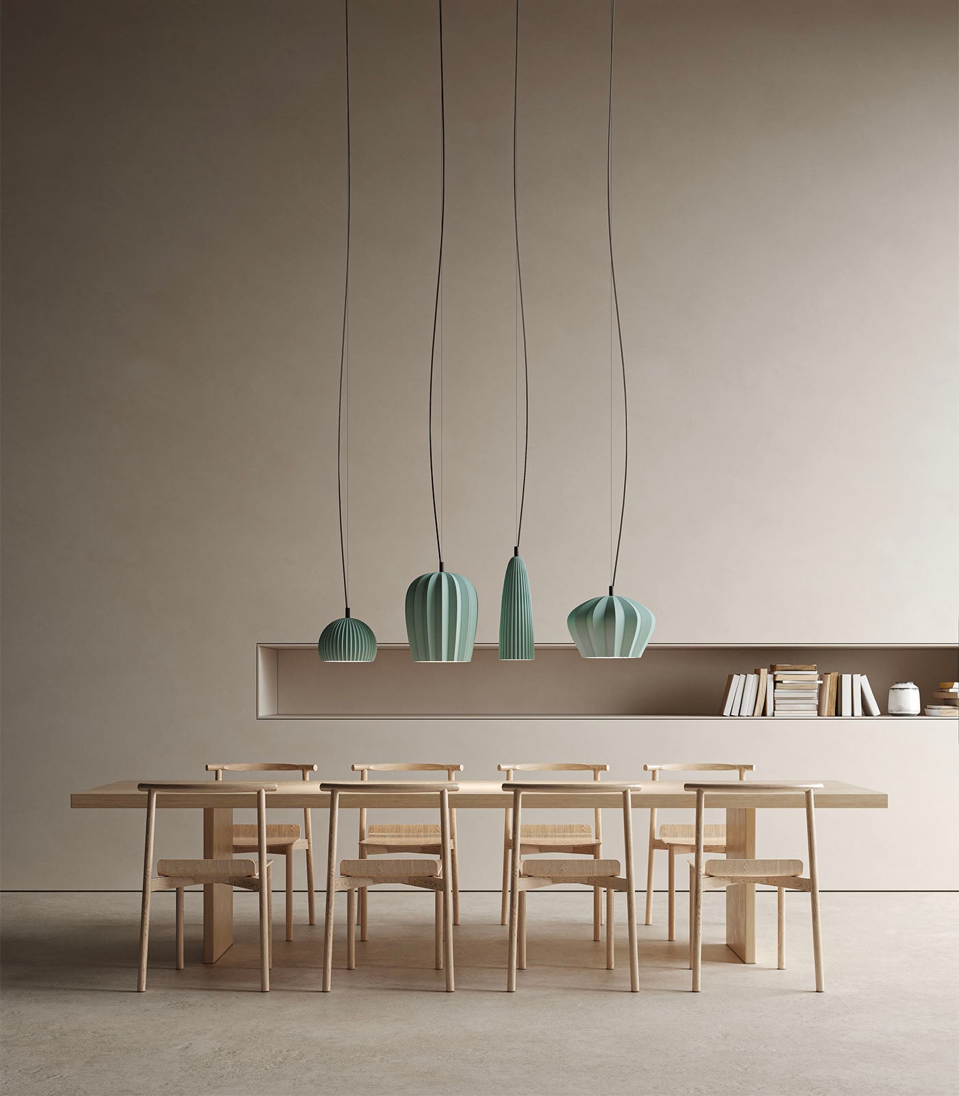 Amberfield Ribbed Ceramic Dome Pendant Light Dia. 14 23 29 35 Amberfield Ribbed Ceramic Dome Pendant Light Dia. 14 23 29 35