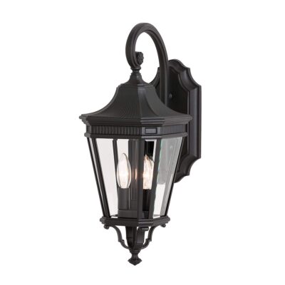 Amberleigh Lane Traditional Outdoor Wall Lantern in Black