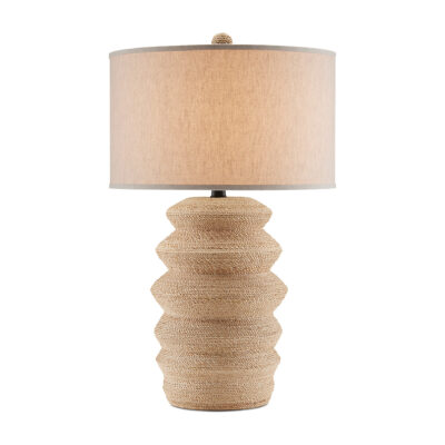 Ambervale Hamptons Abaca Rope Table Lamp Natural