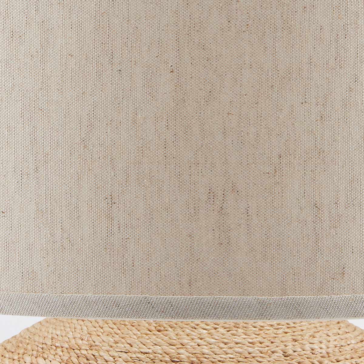 Ambervale Hamptons Abaca Rope Table Lamp Natural Ambervale Hamptons Abaca Rope Table Lamp Natural — detail view
