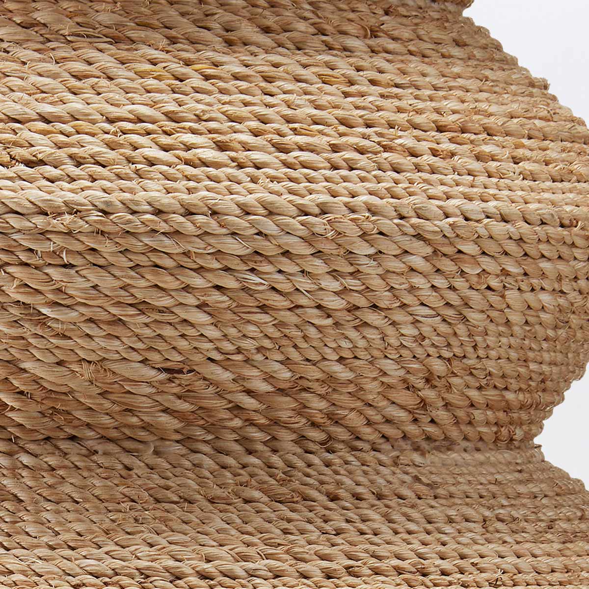 Ambervale Hamptons Abaca Rope Table Lamp Natural Ambervale Hamptons Abaca Rope Table Lamp Natural — detail view