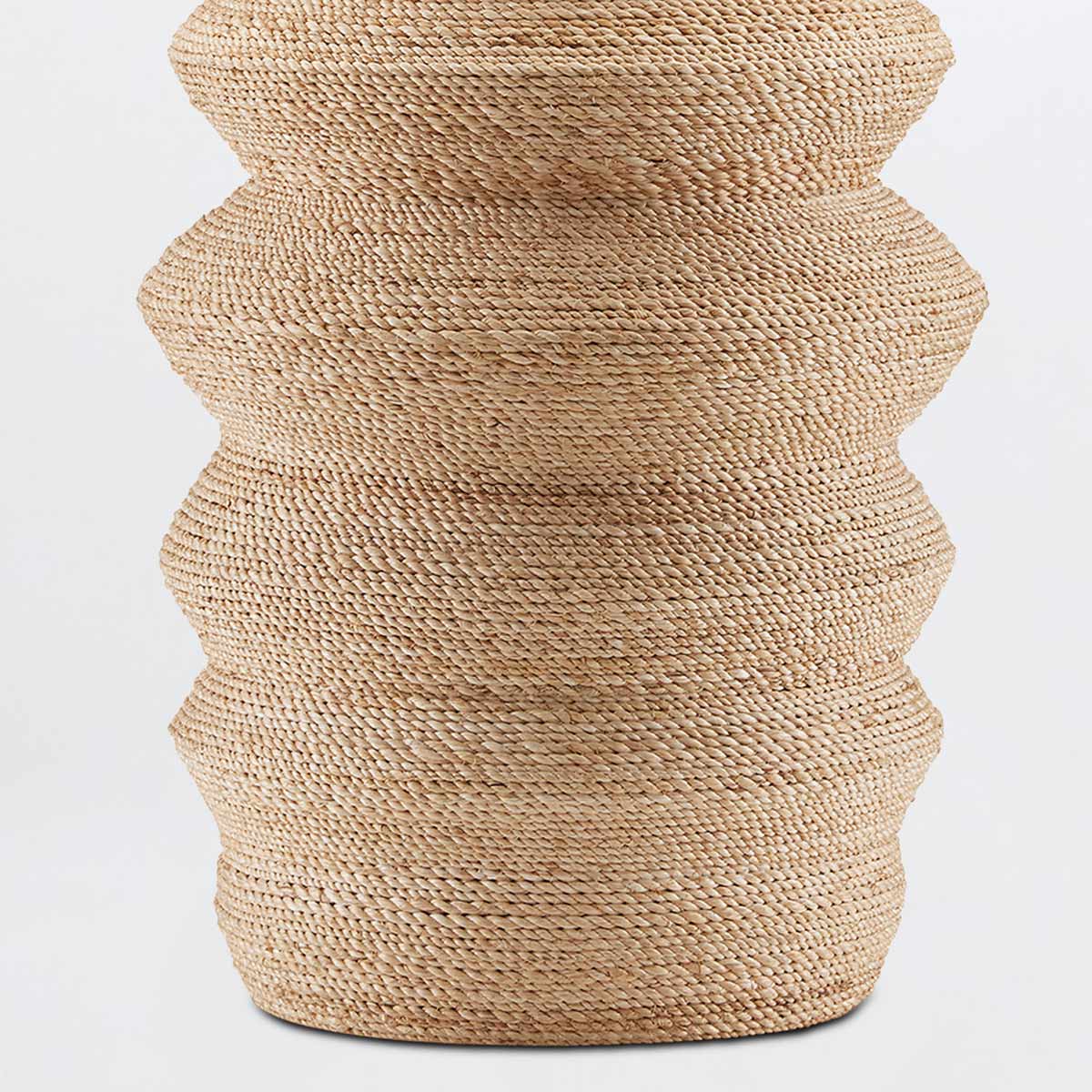 Ambervale Hamptons Abaca Rope Table Lamp Natural Ambervale Hamptons Abaca Rope Table Lamp Natural — detail view
