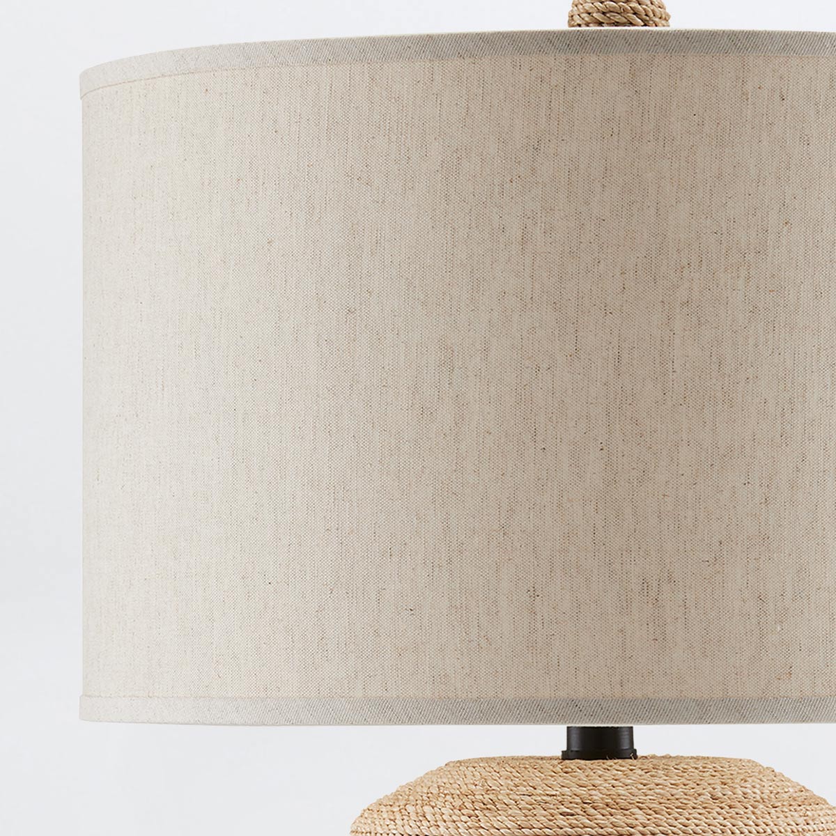 Ambervale Hamptons Abaca Rope Table Lamp Natural Ambervale Hamptons Abaca Rope Table Lamp Natural — detail view