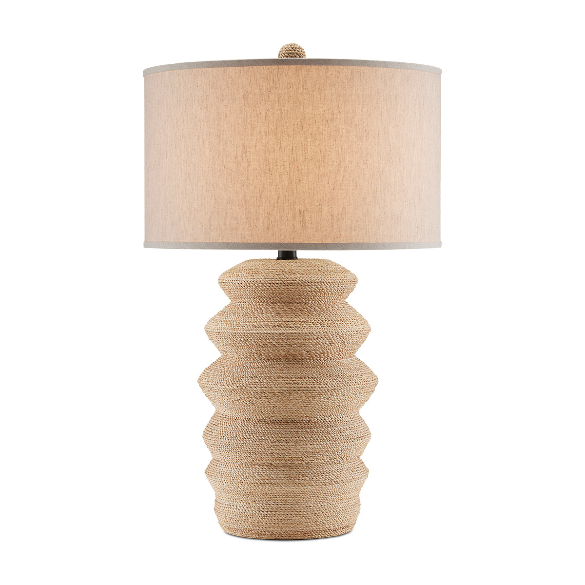 Ambervale Hamptons Abaca Rope Table Lamp Natural