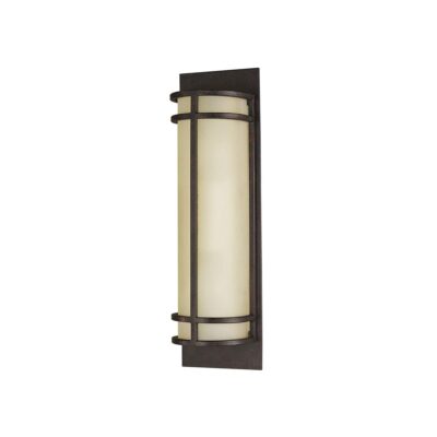 Amberweld Arts And Crafts Bronze Wall Light