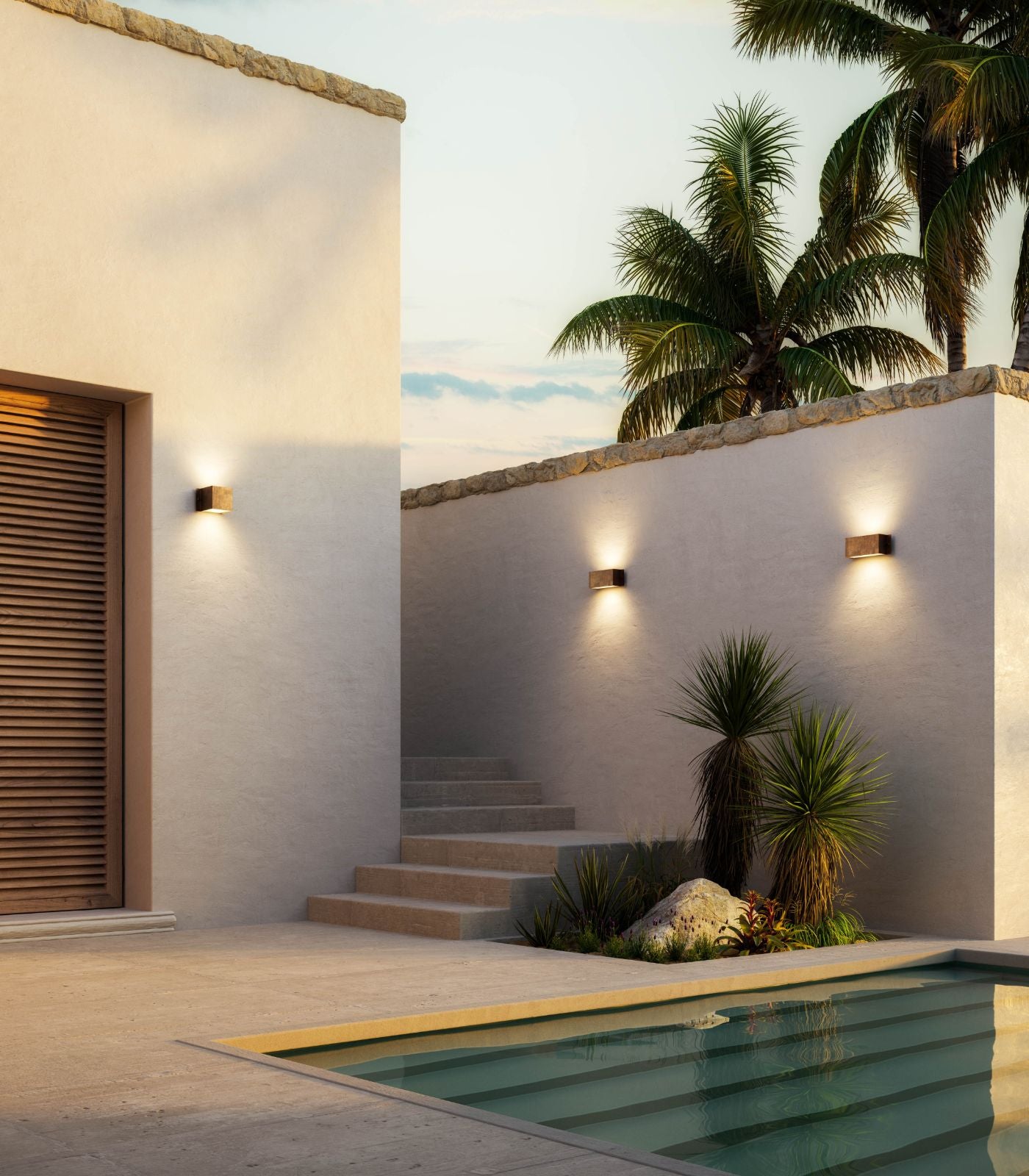 Anzio Industrial Copper Outdoor Wall Light Anzio Industrial Copper Outdoor Wall Light