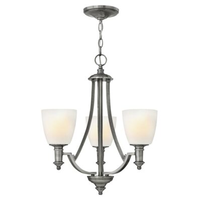 Ashbourne Chandelier Hamptons 3 Light Antique Nickel