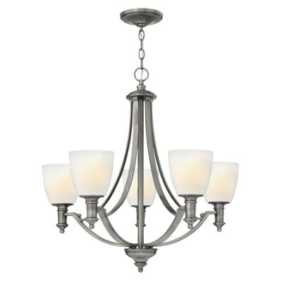 Ashbourne Chandelier Hamptons Style 5 Light Antique Nickel