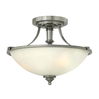 Ashbourne Chandelier Semi-Flush Ceiling Light Antique Nickel