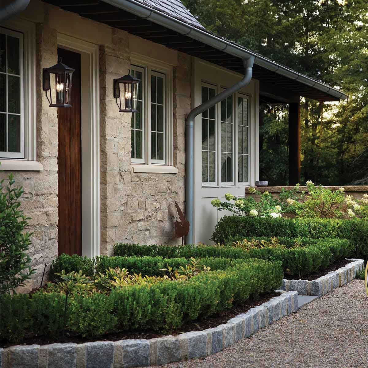 Ashbourne Row Traditional Outdoor Wall Lantern Oil Rubbed Bronze Ashbourne Row Traditional Outdoor Wall Lantern Oil Rubbed Bronze — in situ view