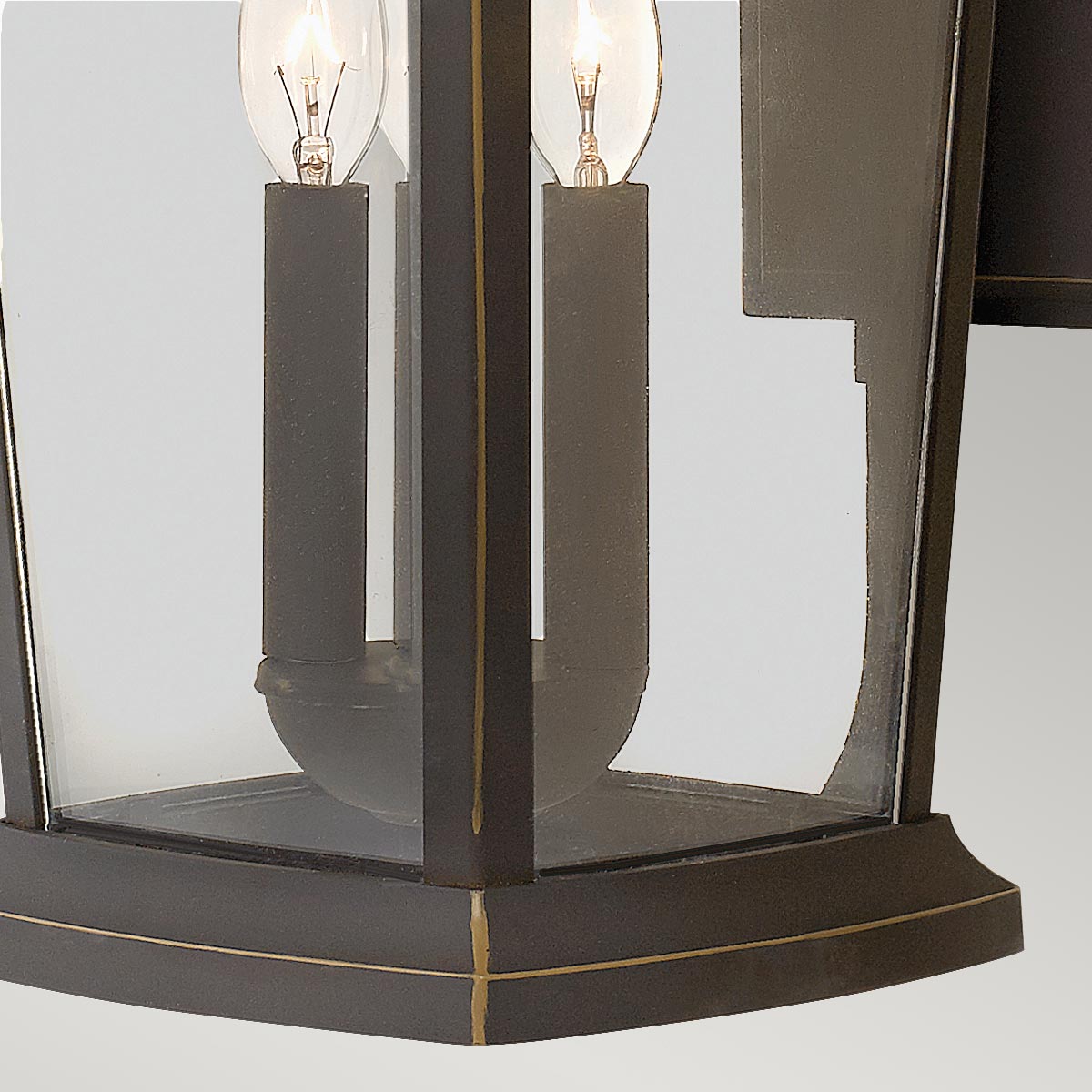 Ashbourne Row Traditional Wall Lantern Oil Rubbed Bronze Ashbourne Row Traditional Wall Lantern Oil Rubbed Bronze — detail view