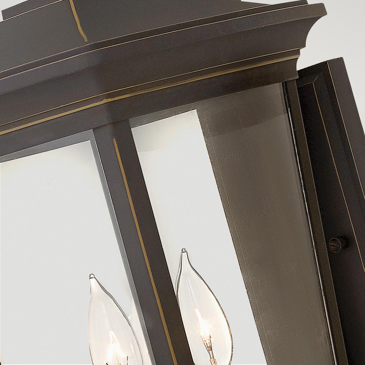 Ashbourne Row Traditional Wall Lantern Oil Rubbed Bronze Ashbourne Row Traditional Wall Lantern Oil Rubbed Bronze — detail view