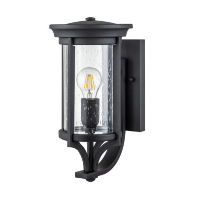 Ashbrook Manor Hamptons Small Outdoor Wall Lantern Black