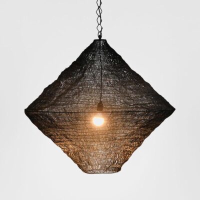 Ashbury Industrial Diamond Ceiling Pendant Black