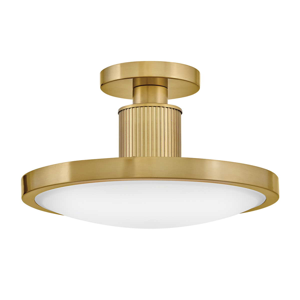 Ashcarra Semi-Flush Ceiling Light Lacquered Brass Ashcarra Semi-Flush Ceiling Light Lacquered Brass