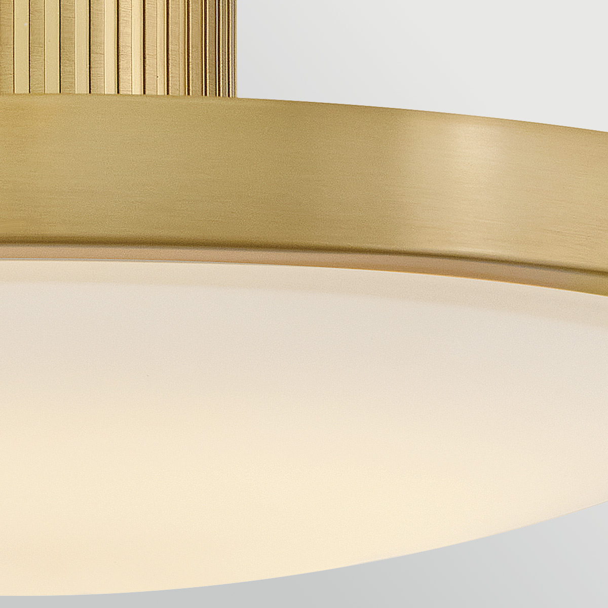 Ashcarra Semi-Flush Ceiling Light Lacquered Brass Ashcarra Semi-Flush Ceiling Light Lacquered Brass — detail view