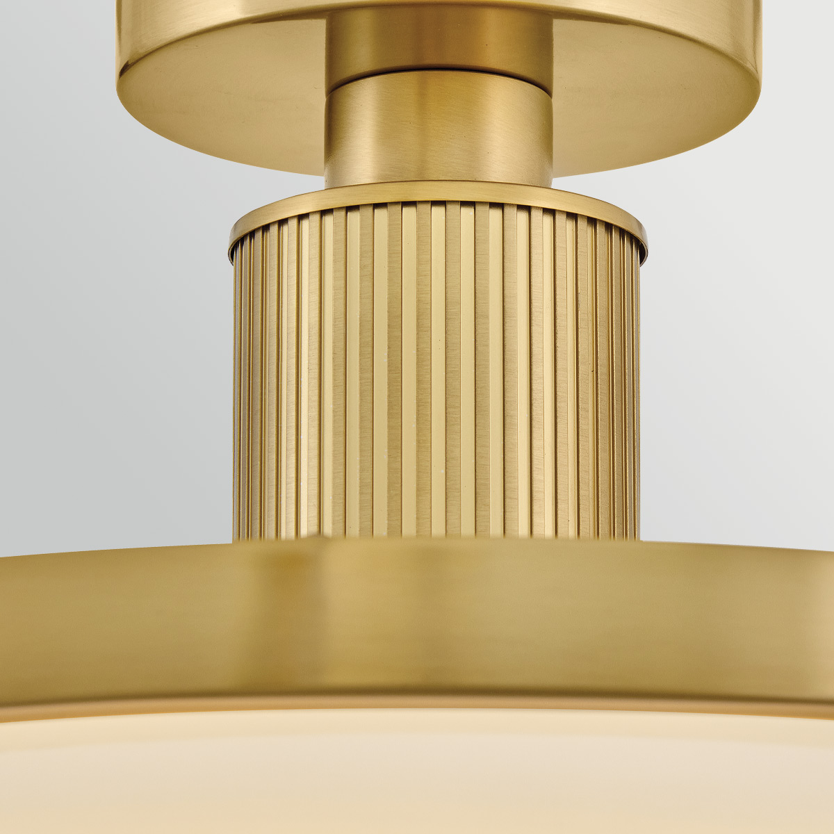 Ashcarra Semi-Flush Ceiling Light Lacquered Brass Ashcarra Semi-Flush Ceiling Light Lacquered Brass — detail view