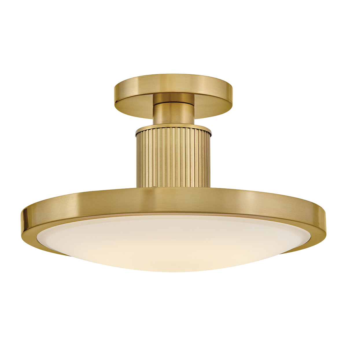 Ashcarra Semi-Flush Ceiling Light Lacquered Brass