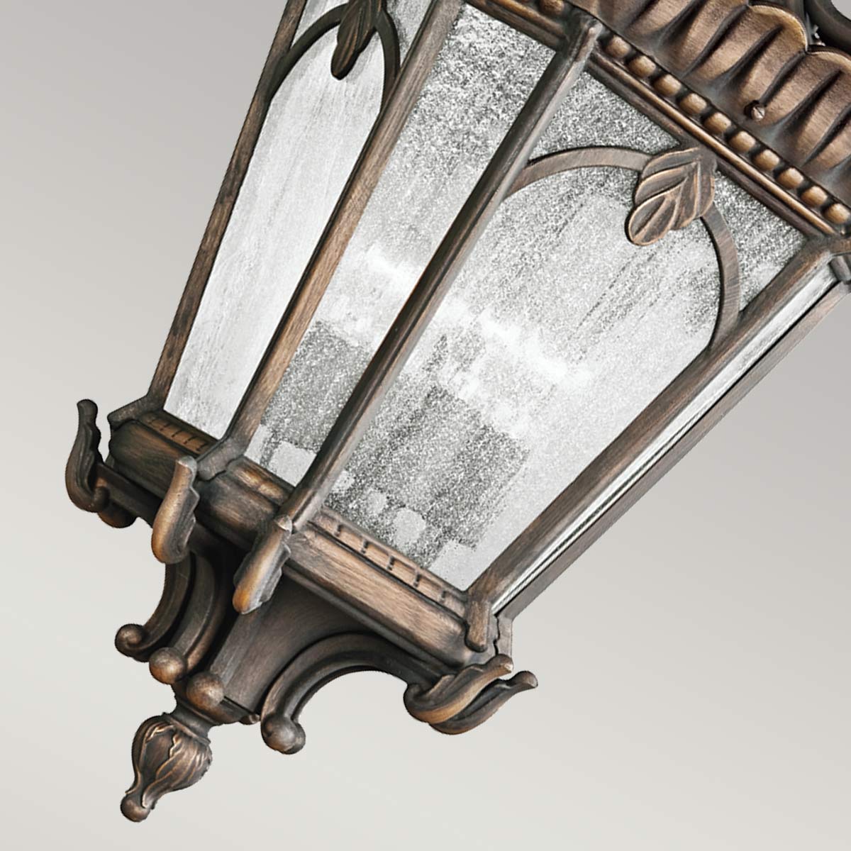 Ashcombe Court Traditional Extra Large Chain Lantern Aged Grey Ashcombe Court Traditional Extra Large Chain Lantern Aged Grey — detail view