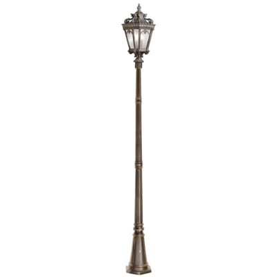 Ashcombe Court Traditional Outdoor Lamp Post Aged Grey