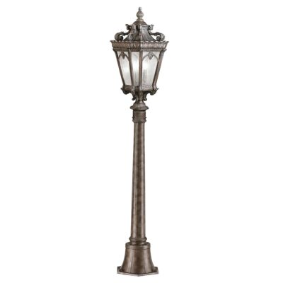 Ashcombe Court Traditional Outdoor Pillar Lantern Aged Grey
