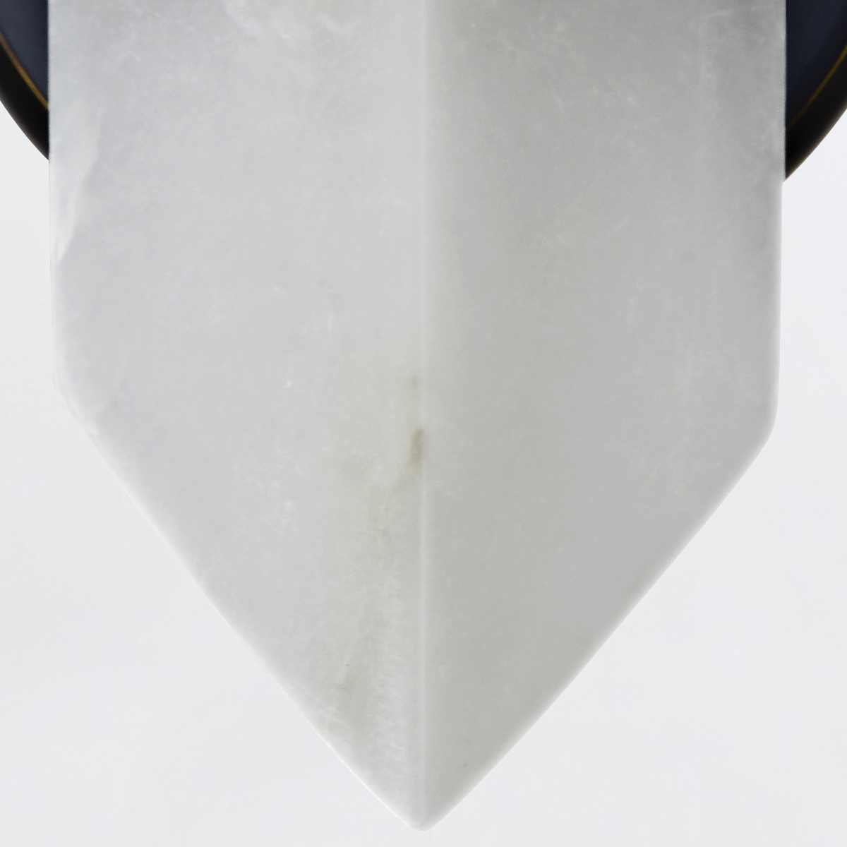 Ashcombe Grove Alabaster Wall Light in Urban Bronze — detail view