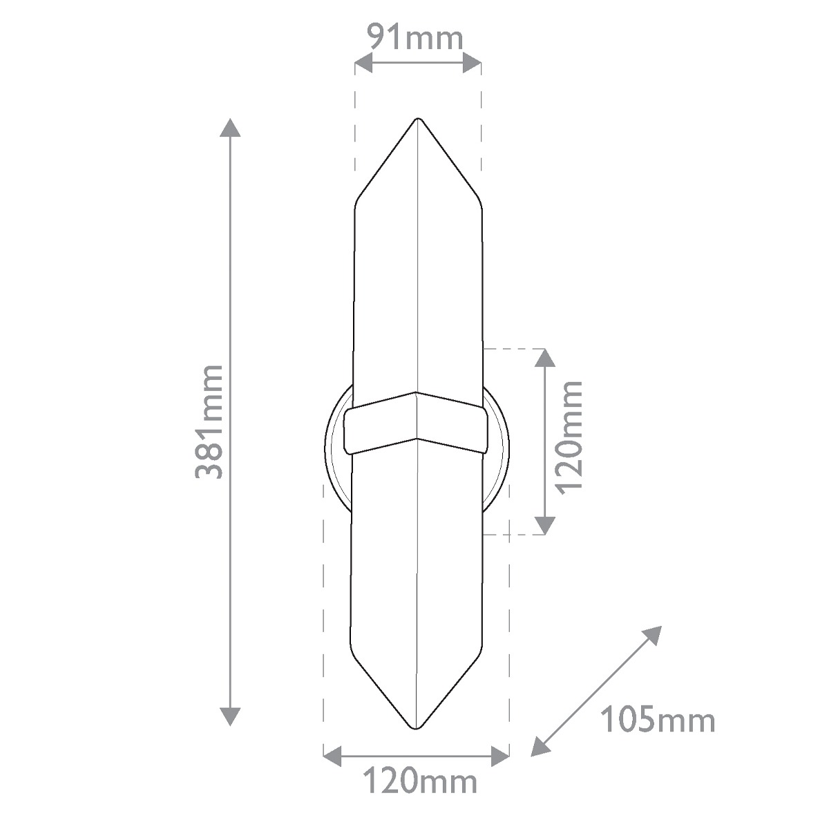 Ashcombe Grove Wall Light Bronze