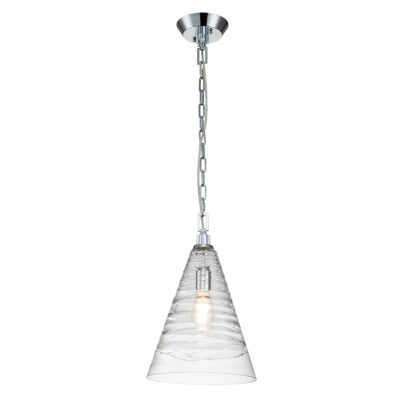 Ashcombe Reach Hamptons Cone Pendant Polished Chrome