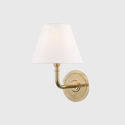 Ashcott Manor Classic Wall Light Aged Brass