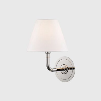 Ashcott Manor Classic Wall Light in Polished Nickel