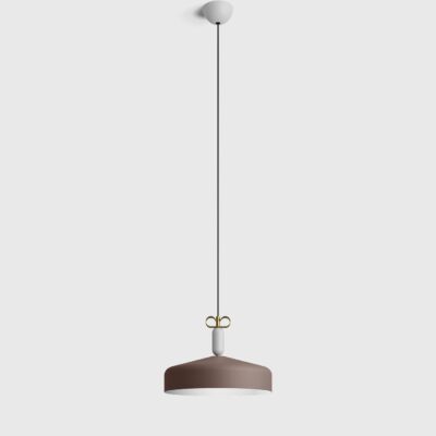 Ashcourt Contemporary Pendant Light Narrow Round Wide