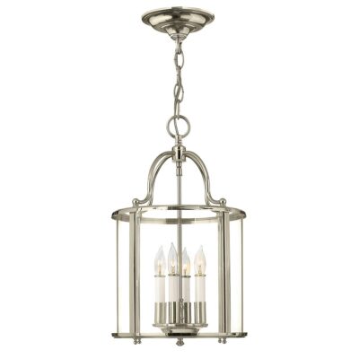 Ashcourt Manor Hamptons 4 Light Pendant Polished Nickel