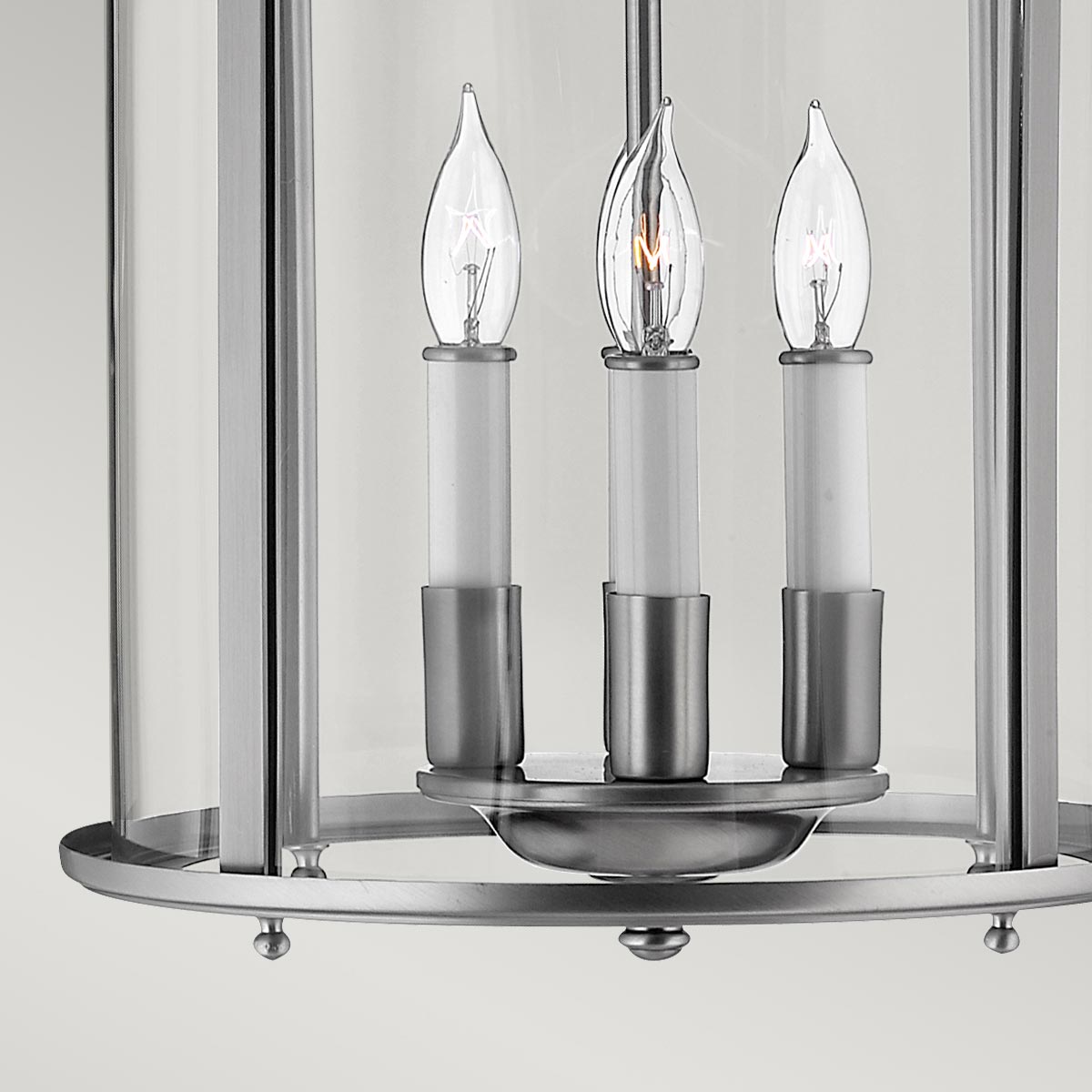 Ashcourt Manor Hamptons Style 4 Light Lantern Pendant Pewter — detail view
