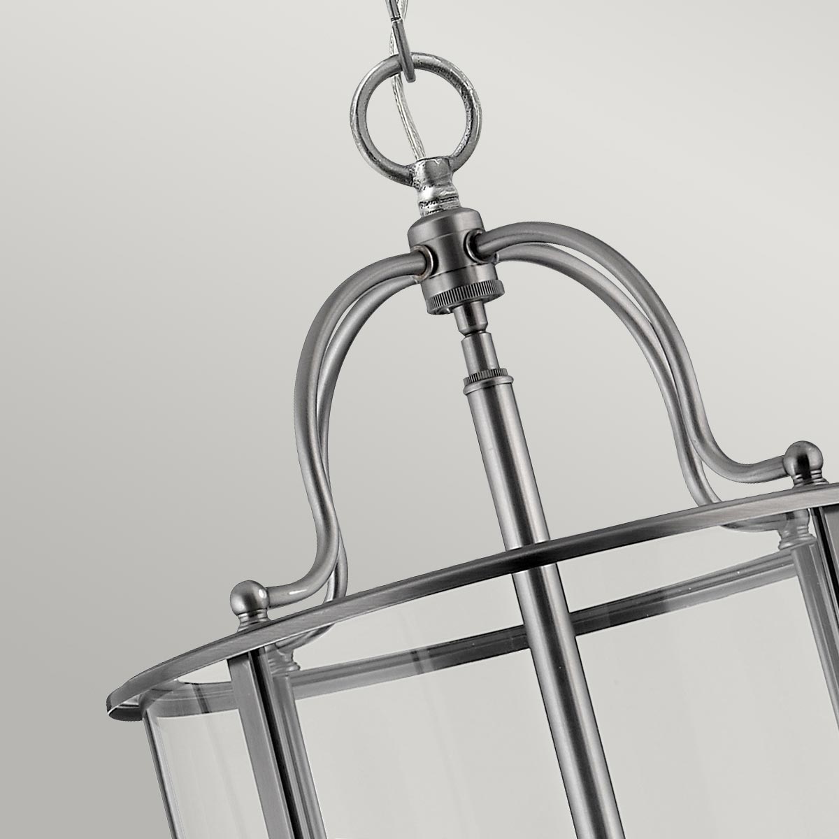 Ashcourt Manor Traditional Six Light Lantern Pendant Pewter Ashcourt Manor Traditional Six Light Lantern Pendant Pewter — detail view
