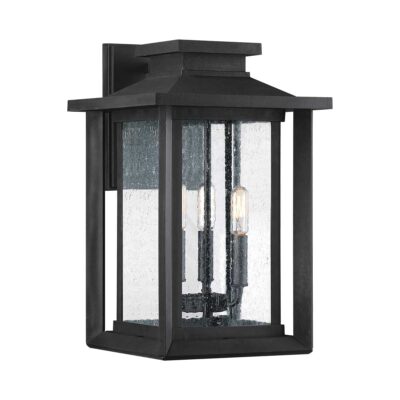 Ashcourt Reach Hamptons Large Outdoor Wall Lantern Earth Black