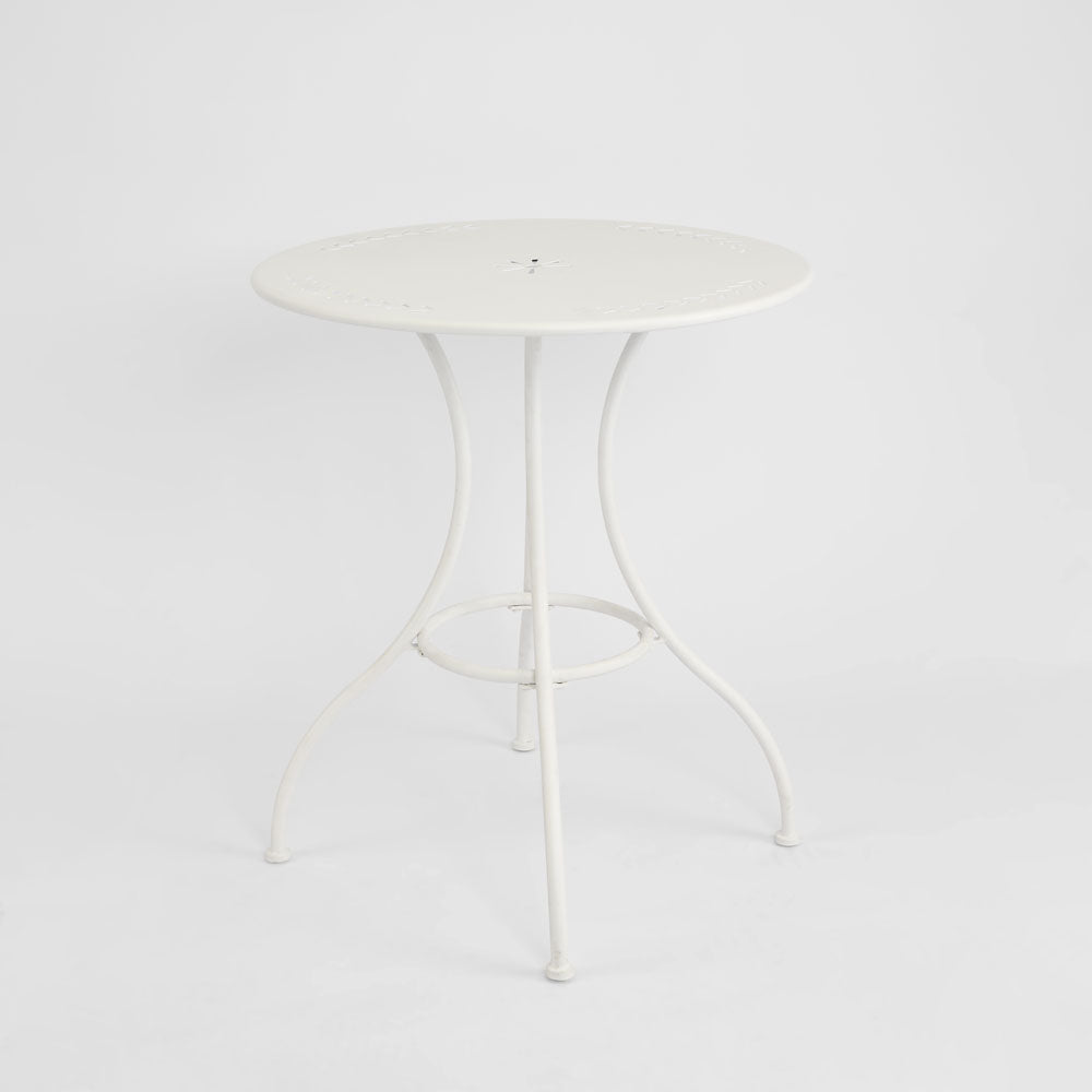 Ashden Bistro French Provincial Outdoor Table White Ashden Bistro French Provincial Outdoor Table White