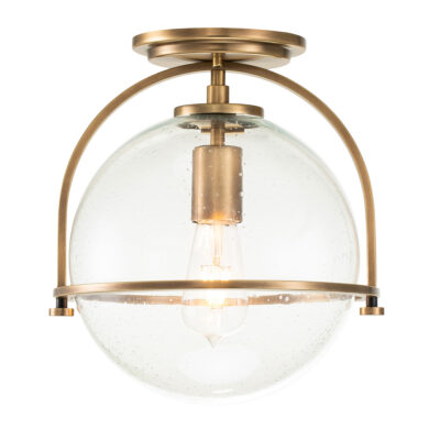 Ashdown Manor Hamptons Ceiling Flush Heritage Brass