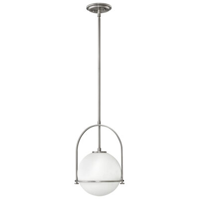 Ashdown Manor Hamptons Globe Pendant Brushed Nickel