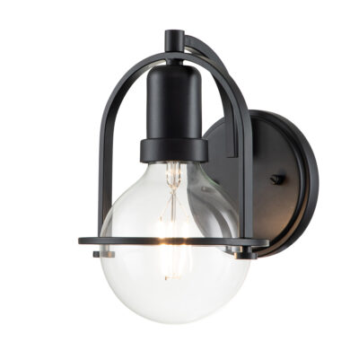 Ashdown Manor Industrial Wall Light Black