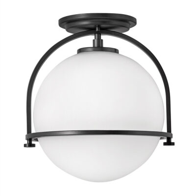 Ashdown Manor Retro Modern Ceiling Flush Black
