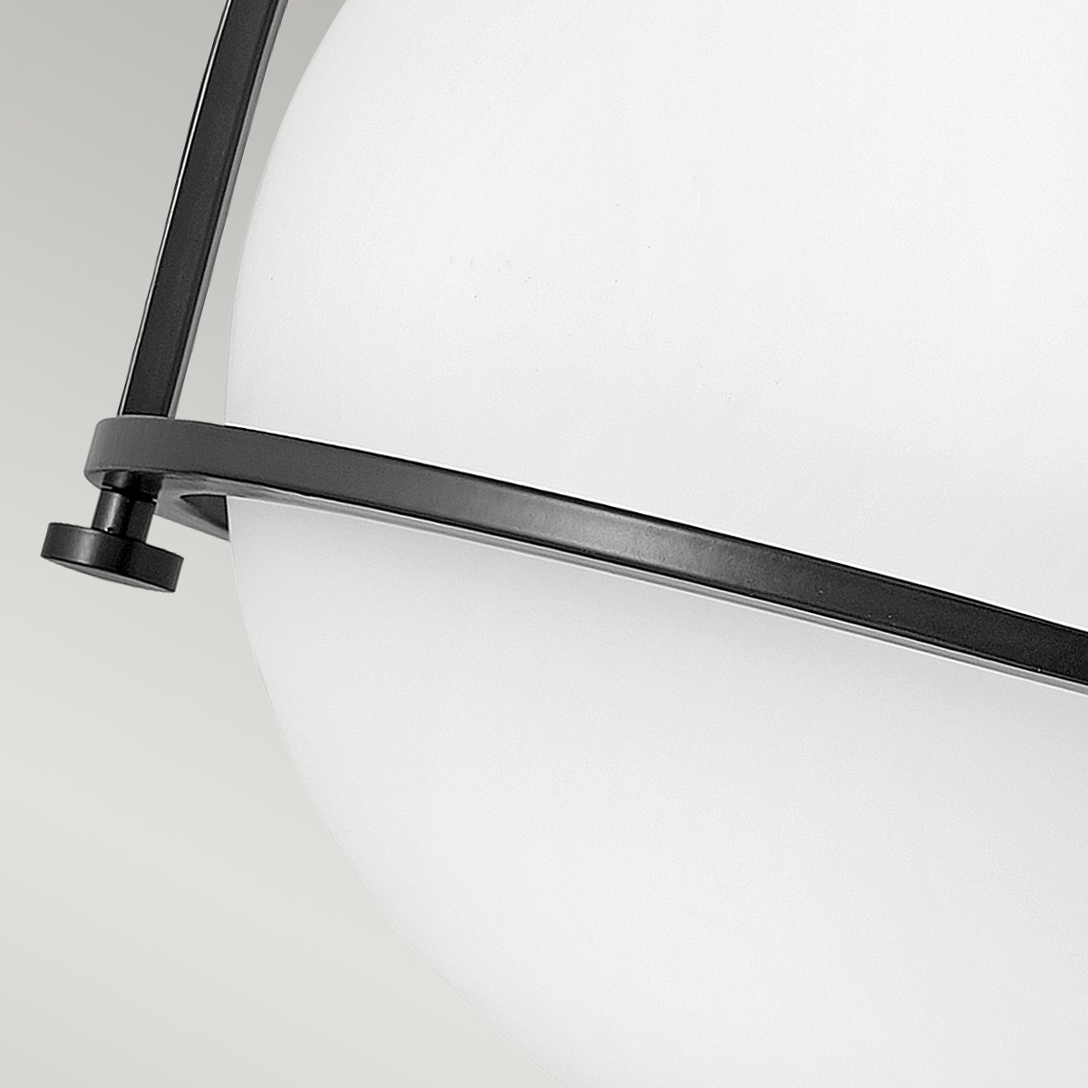 Ashdown Manor Retro Modern Ceiling Flush Black Ashdown Manor Retro Modern Ceiling Flush Black — detail view