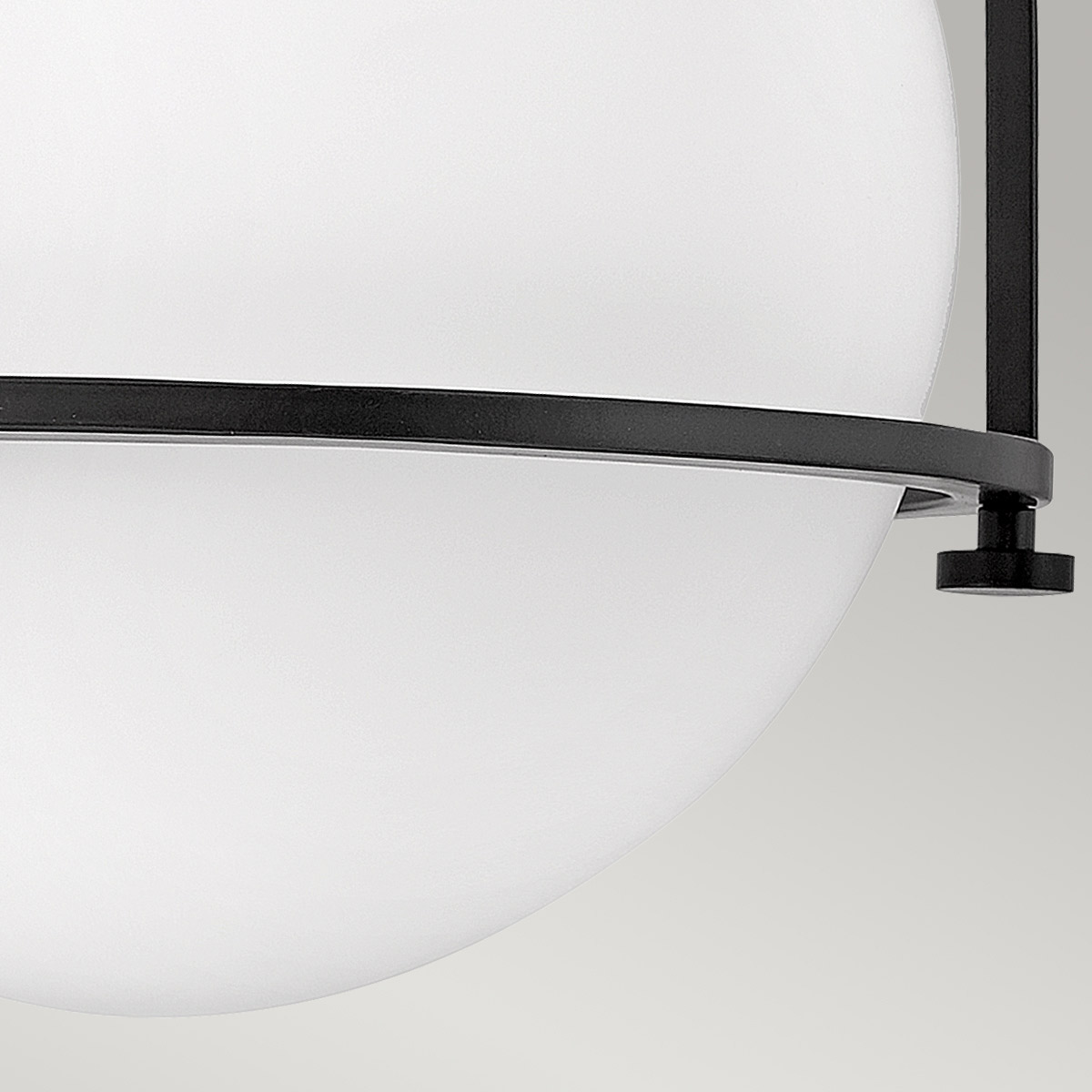 Ashdown Manor Retro Modern Ceiling Flush Black Ashdown Manor Retro Modern Ceiling Flush Black — detail view