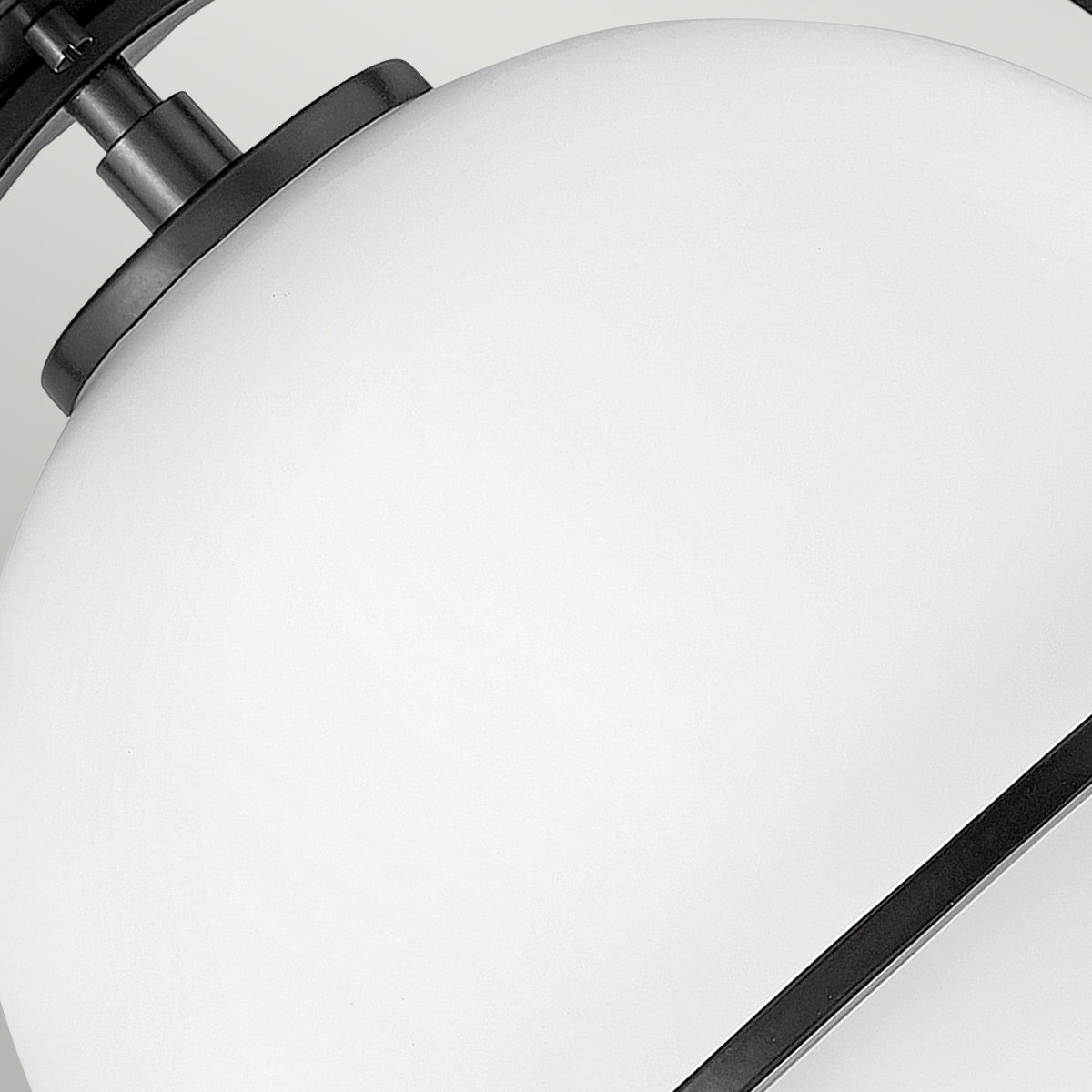 Ashdown Manor Retro Modern Ceiling Flush Black Ashdown Manor Retro Modern Ceiling Flush Black — detail view