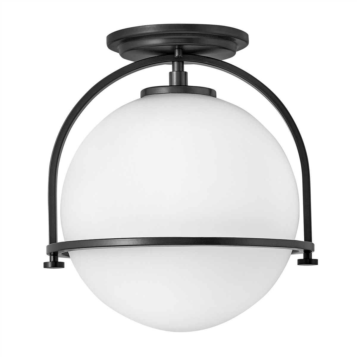 Ashdown Manor Retro Modern Ceiling Flush Black