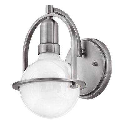 Ashdown Manor Retro Modern Wall Light Brushed Nickel